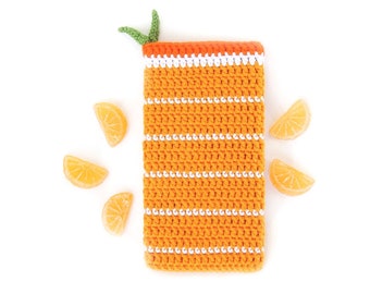 ORANGE iPhone 15 Max sock, Samsung S23+ phone cover, citrus Pixel 7 case, fruit iPhone 12 mini pouch, OPPO Reno8 T sleeve, Galaxy A14 pocket