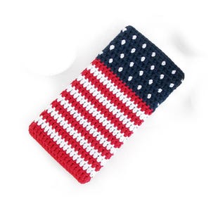 USA Motorola Edge 2025 soft phone case, Moto G15 cover, Moto E13 / G73 sleeve, American Flag Moto X30 pouch, Motorola Razr 60 Pro vegan sock
