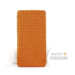 Huawei Pura 80 sleeve, Honor Magic 7 phone soft cover, orange Nova Flip pouch, Honor X50 cover case, Huawei Pocket 2, Nova 13 crochet sock