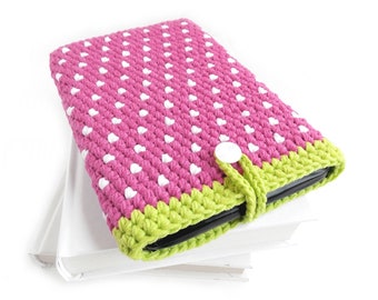 Pink Galaxy Tab A7 2022 cover, Strawberry OPPO Pad 2 sleeve, OnePlus Pad soft case, iPad Pro 11 tablet vegan pouch, Huawei MatePad SE cozy