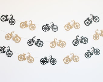 Bicycle Party Banner - Customizable Colors