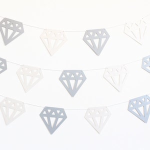Diamond Party Banner for Bachelorette Party - Customizable Colors