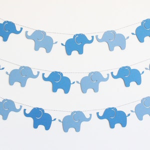 Elephant Party Banner - Customizable Colors