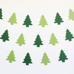 Christmas Tree Party Banner - Customizable Colors