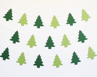 Christmas Tree Party Banner - Customizable Colors