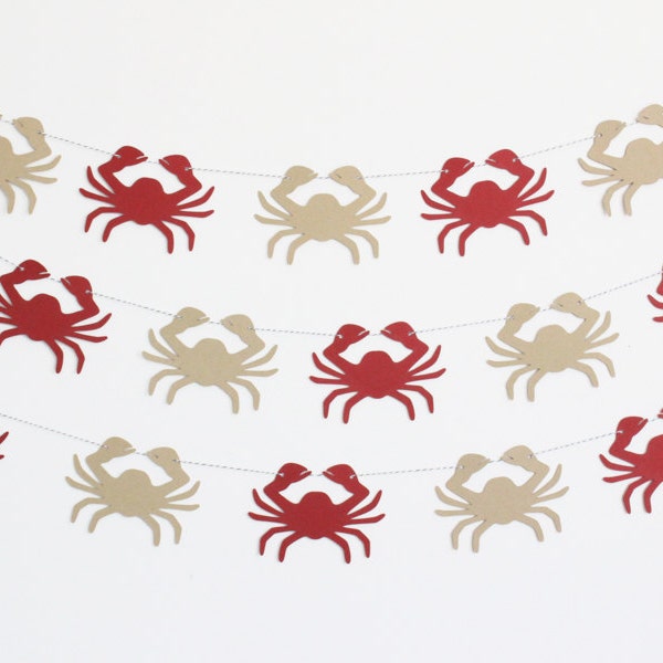 Crab Party Banner - Customizable Colors