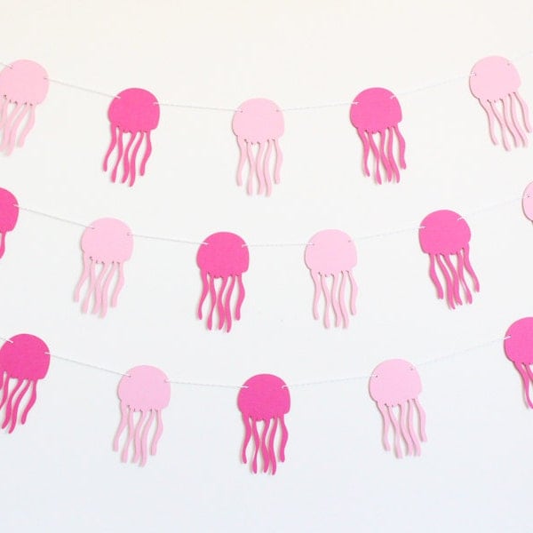 Jellyfish Party Banner - Customizable Colors