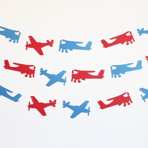 Airplane Party Banner - Customizable Colors