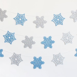Snowflake Party Banner - Customizable Colors