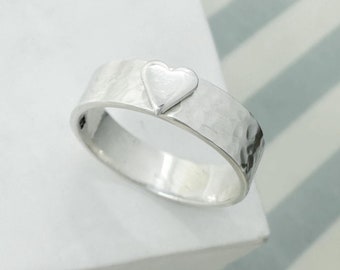 Ashes Heart Drop Ring