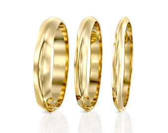 Ace Ring - Simple Wedding Band, Man's Wedding Band, Woman's Wedding Ring, Gold Wedding Band, Promise Ring, Eternity Ring 14k/18k