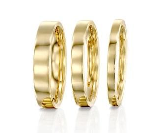 Ace Ring - Simple Wedding Band, Man's Wedding Band, Woman's Wedding Ring, Gold Wedding Band, Promise Ring, Eternity Ring 14k/18k