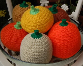 Crochet Pattern for Autumn / Fall Pumpkins - Halloween Decoration / Gourds / Squash
