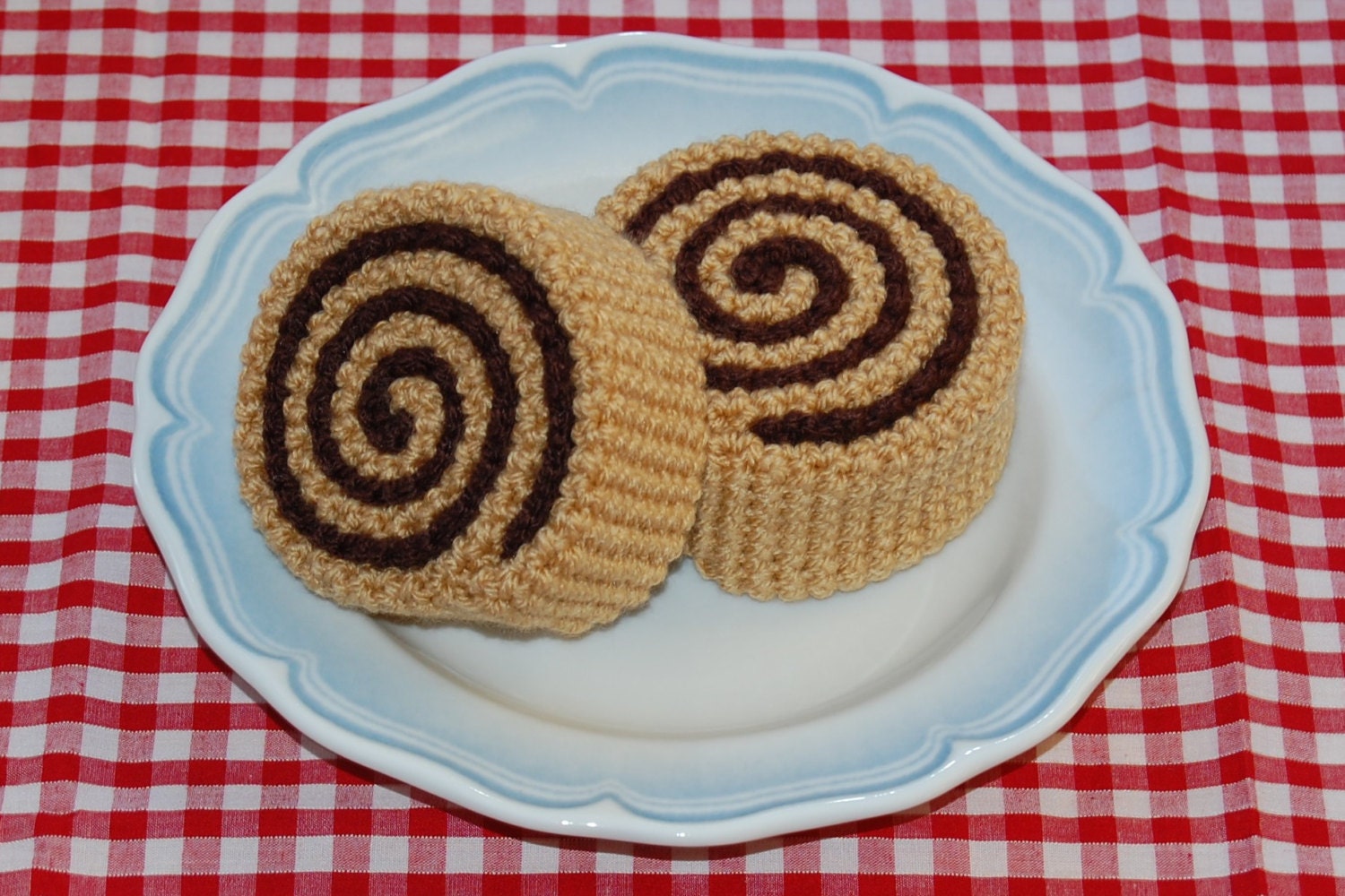 Crochet Pattern for Cinnamon Rolls / Pastries Play Food Toy Etsy