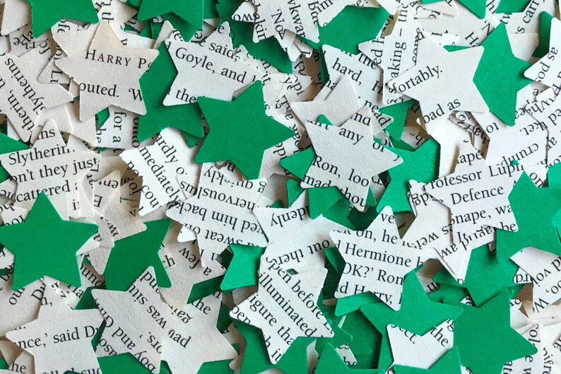 1000 Shabby Chic Harry Potter Wedding Party Confetti Hearts//Stars Decoration