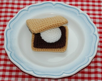 Crochet Pattern for 'Smores - Crocheted Play / Toy Food