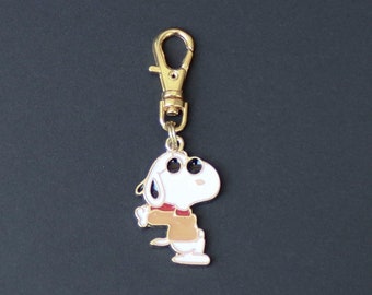 Peanuts-Cartoon Character Zipper Charm-Enamel-Gold-Tone-Sunglasses