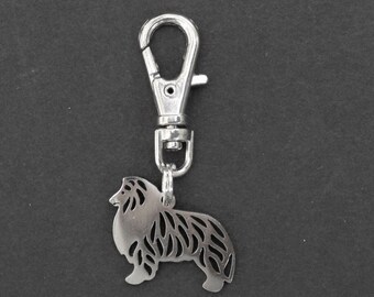 Cute Border Collie Dog metal Keyring/ Bag Charm Paw Print/bone Charms,Gift Cute Border Collie Dog metal Keyring/ Bag Charm Paw Print/bone Charms,Gift