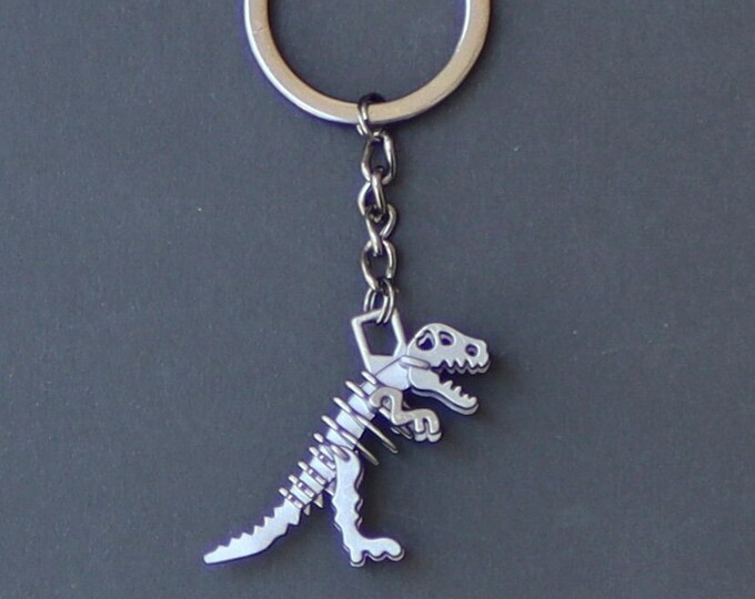 T Rex Keychains Dinosaur Keychain-t-rex-tyrannosaurus 3D Keychain-gunmetal - Etsy