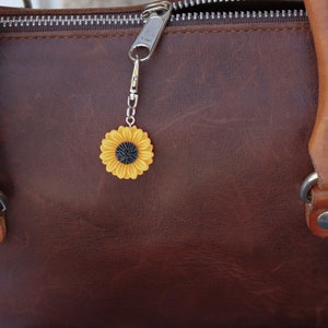 Sunflower Zipper CharmRESIN-MEDIUM Size image 6
