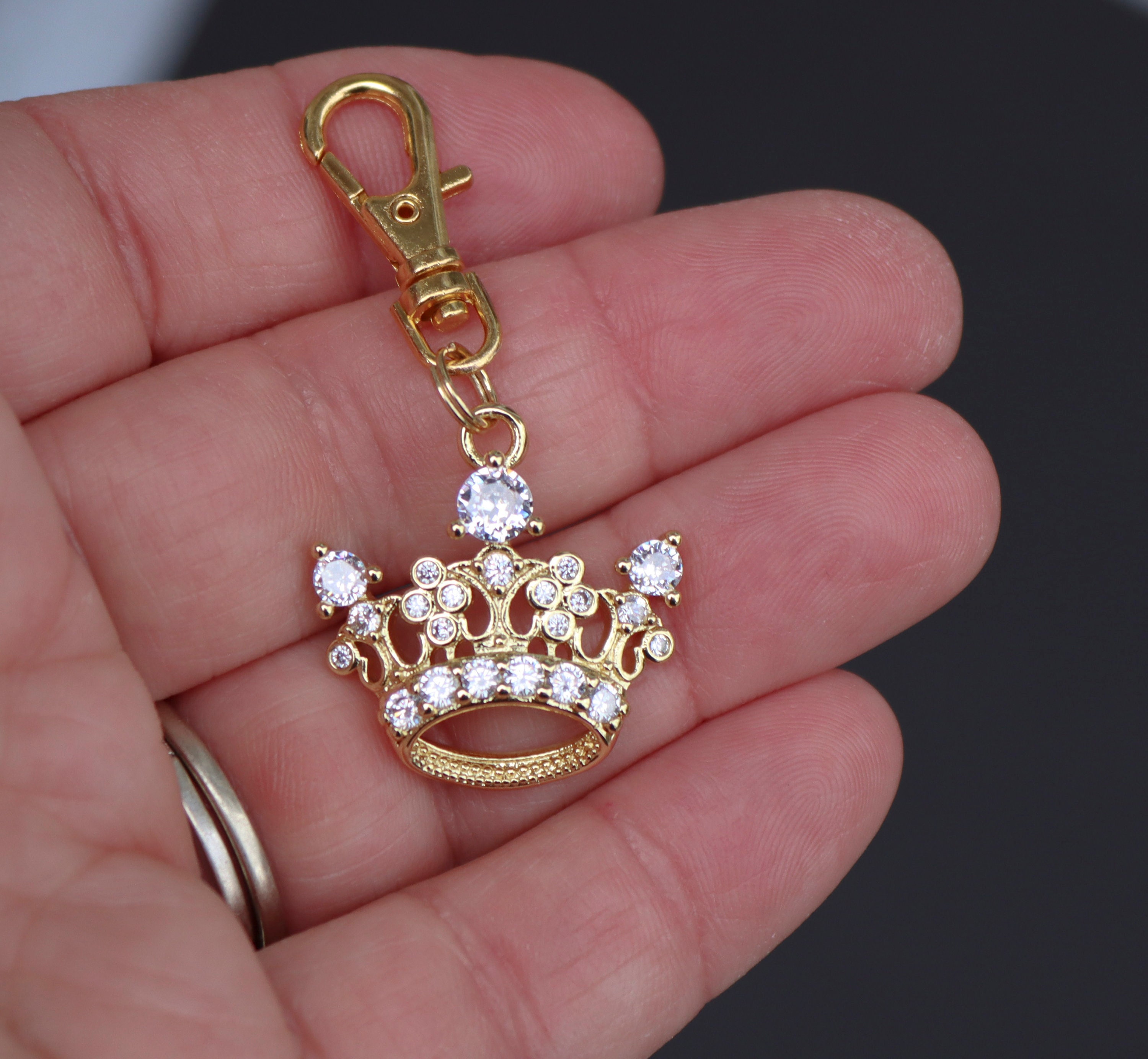 Gold Tiara Charm - Etsy