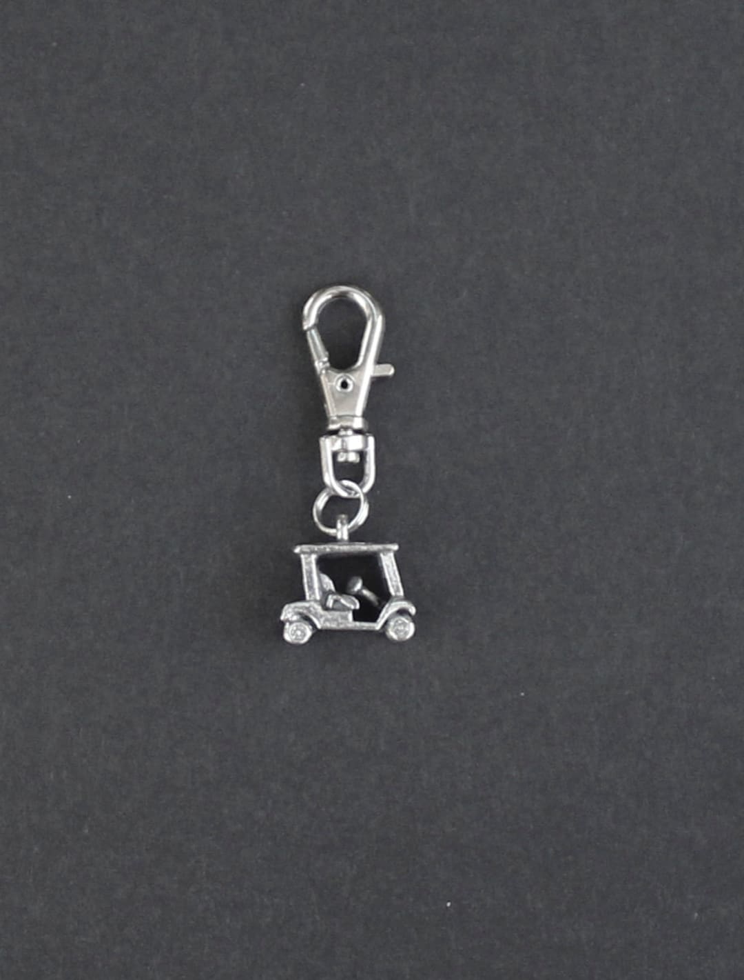 Golf Cart Zipper Charm3dpewter Etsy