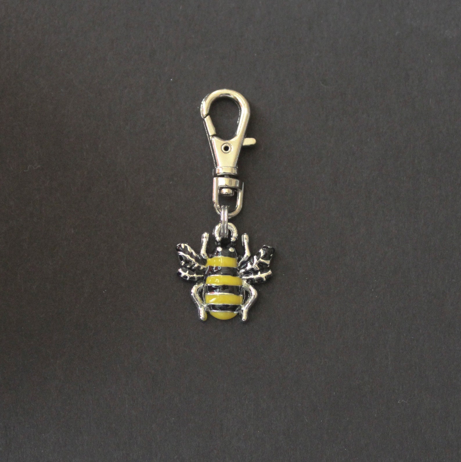 Ladybug Zipper Charm or Bee Zipper Charmenamelsilvertone Etsy