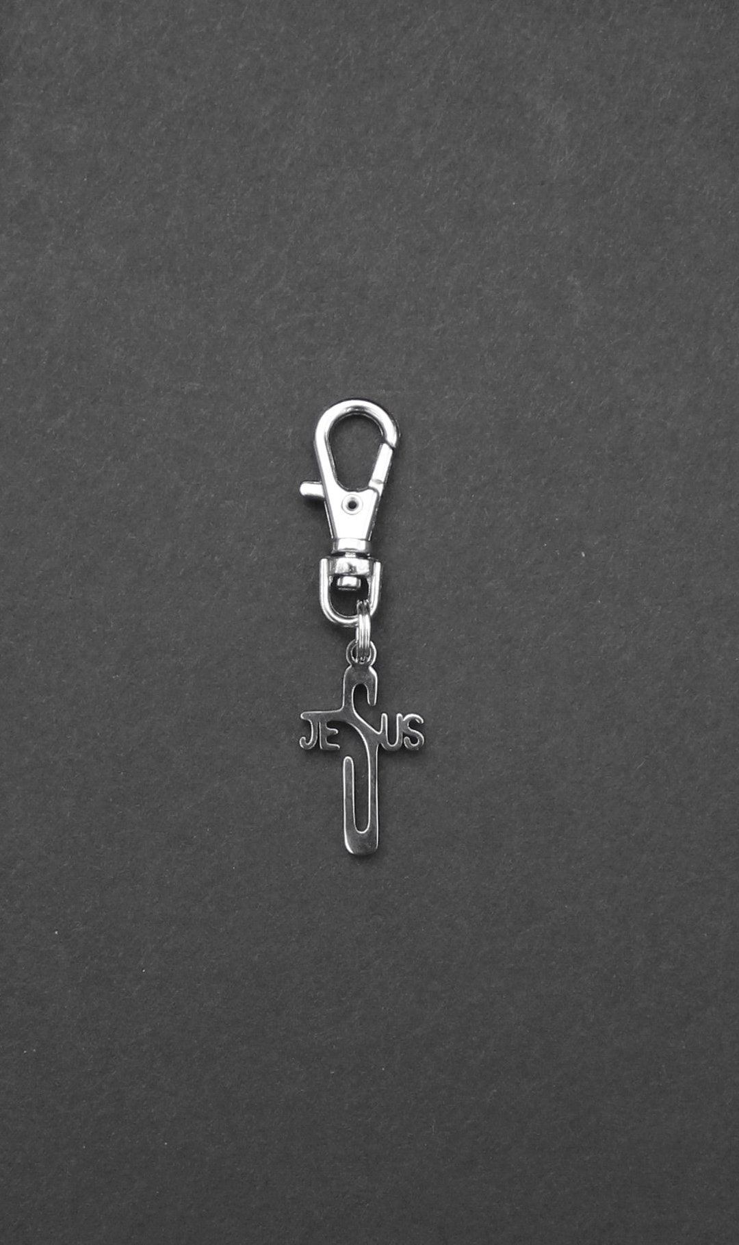 Cross Zipper Charmstainless Steel Etsy