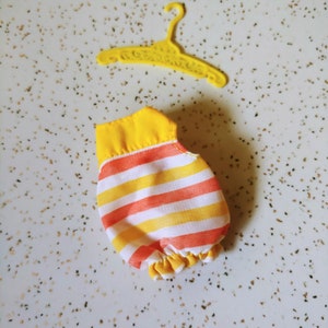 Vintage Skipper Fashion Collectibles 2805 Yellow Striped Top