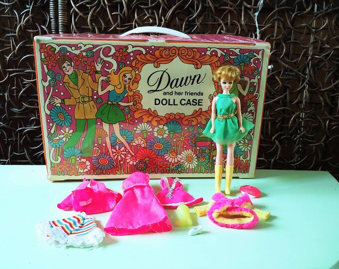 Dawn Doll and Case With Clothes 1970's Etsy