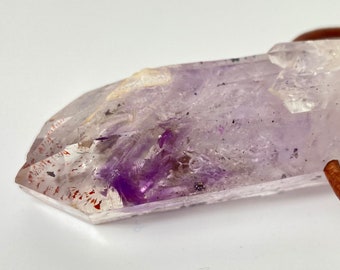 Amethyst crystal pendant from Namibia / Brandberg Amethyst / drilled pendant