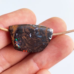 Australian Boulder Opal Pendant / drilled Opal Pendant