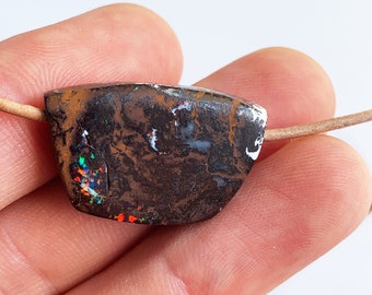 Australian Boulder Opal Pendant / drilled Opal Pendant
