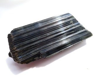 Black Green Tourmaline crystal point / terminated tourmaline tip