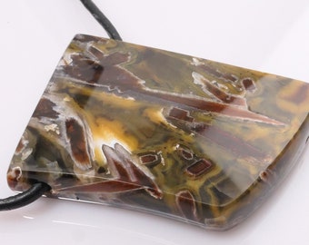 Rare Stick Agate pendant, Agate from Turkey, drilled Pendant