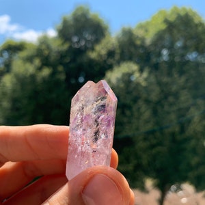 Natural Amethyst Crystal from Namibia / Brandberg / Natural purple Amethyst Tip collectible / minerals / gift