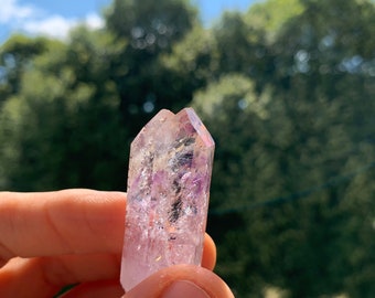 Quarz Amethyst Kristall Spitze aus Namibia / Brandberg Amethyst / Sammler Stück / MIneralien / Geschenk Deko Heilstein