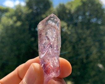 Natural Scepter Amethyst Crystal from Namibia / Brandberg / Natural purple Amethyst Tip collectible / minerals / gift