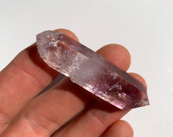 Natural double terminated Amethyst Crystal from Namibia / Brandberg / Natural purple Amethyst Tip collectible / minerals / gift