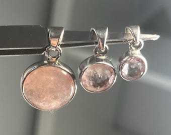AAA Faceted and Polished Gem Pink Peach MORGANITE Beryl Brazil | Unisex Sterling Silver Pendant | Divine Love | Heart Chakra Energy