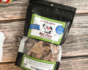 Freeze-Dried Beef Liver, Stocking Stuffer, Unique Gift, Pet Lovers, Dog Treats, Healthy Pet