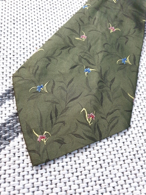 Vintage Kenzo silk Ascot style cravat/neck tie wi… - image 8