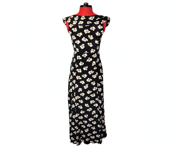 1930s Style Bias Cut Panelled Silk Floral Print Maxi Dress UK - Etsy UK