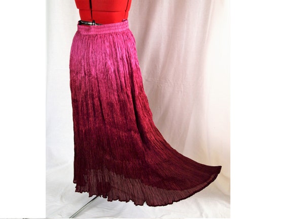 ombre maxi skirt