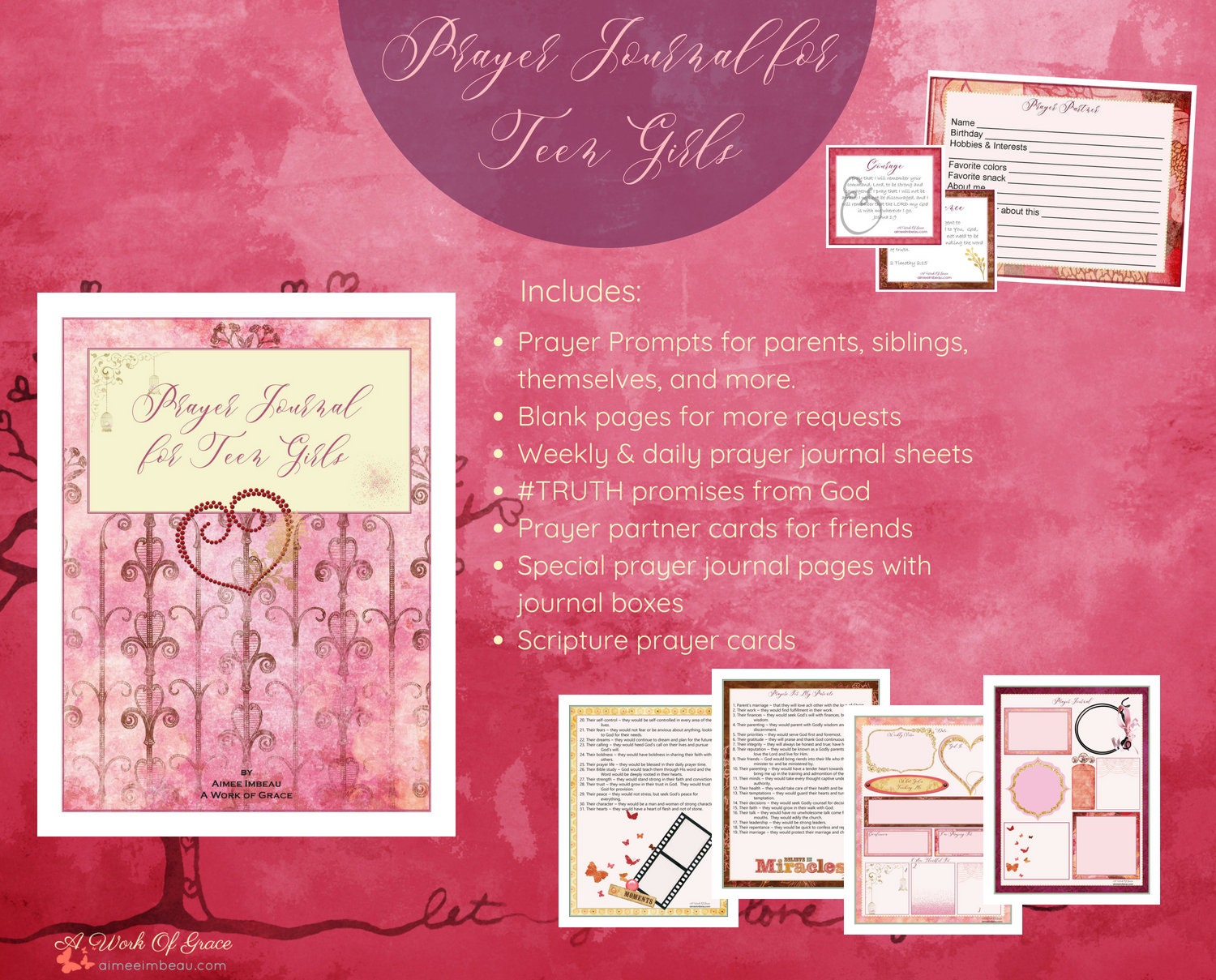 Prayer Journal Kit for Teen Girls 