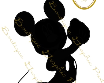 silhouette Michey Mouse - disney