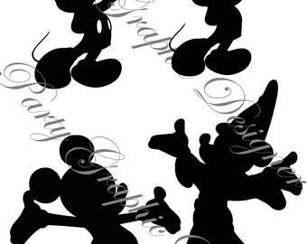 Mickey Mouse Disney Silhouette