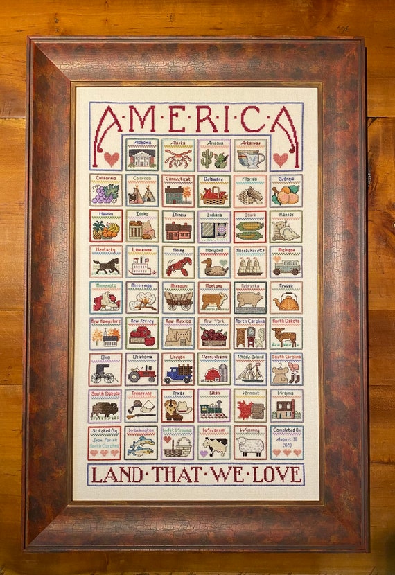 Land that I Love Patriotic Wood Slice Art!