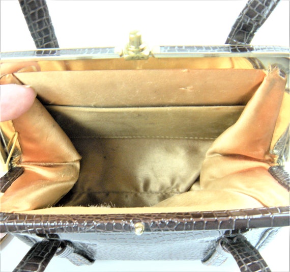 Precious Patent Leather Vintage Handbag - image 4