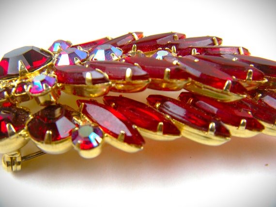 Ruby Red Juliana (by DeLizza and Elster) Brooch - image 3